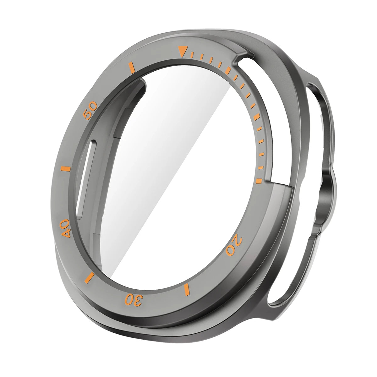 PC Case with Tempered Glass Screen Protector for Samsung Galaxy Watch 8 Classic