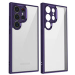 Shockproof Armor Matte Frosted Clear Case with Lens Protection for Samsung Galaxy S25 Series