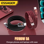 Essager 100W USB-C Braided Cable With E-Marker