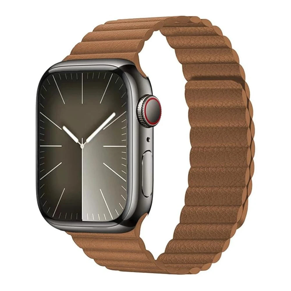Premium Leather Magnetic Strap for Apple Watch