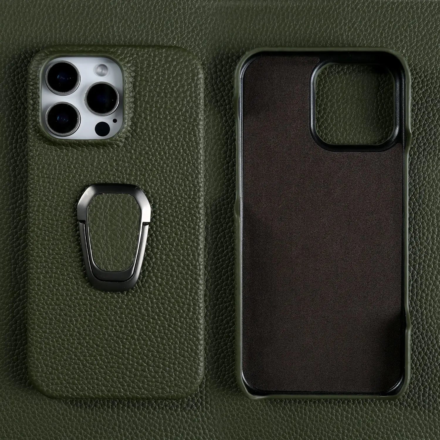 Genuine Leather Protective Case for iPhone 16 Series