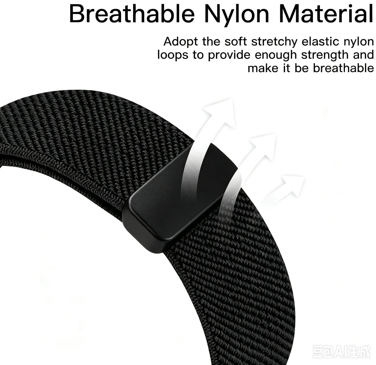 Breathable Nylon Loop Band for Google Fitbit Air