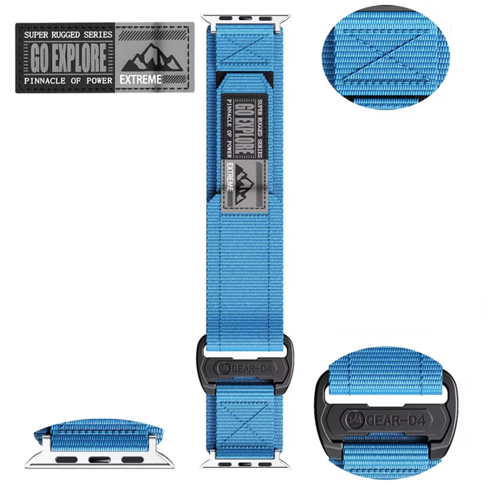 Velcro Nylon Strap Band for Apple Watch
