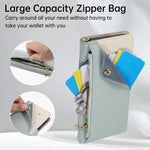 Pebbled Leather Crossbody Wallet Case with Detachable Shoulder Strap for iPhone 18 Series