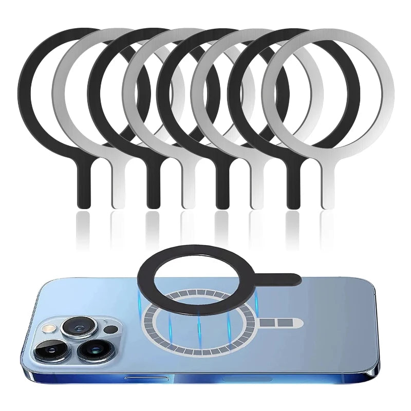 10-Pack Metal Rings for Magnetic Phone Holders and Chargers