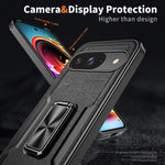 Shockproof Magnetic Case with Car Mount Ring Stand for Google Pixel 9 Series