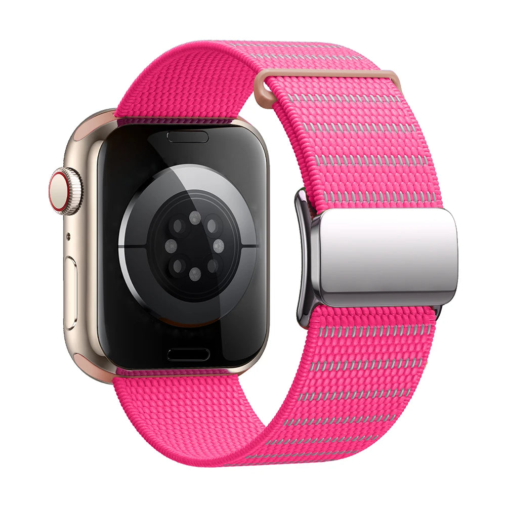 High-Visibility Reflective Nylon Strap for Apple Watch