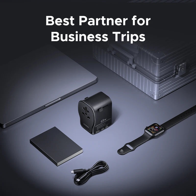 UGREEN Multi-Port GaN Travel Charger - Global Plug Compatibility