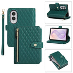 Quilted Leather Wallet Case with Foldable Viewing Stand for Samsung Galaxy Z Fold 8