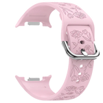 Floral Engraved Silicone Strap for Samsung Galaxy Watch 8 & Galaxy Watch 8 Classic