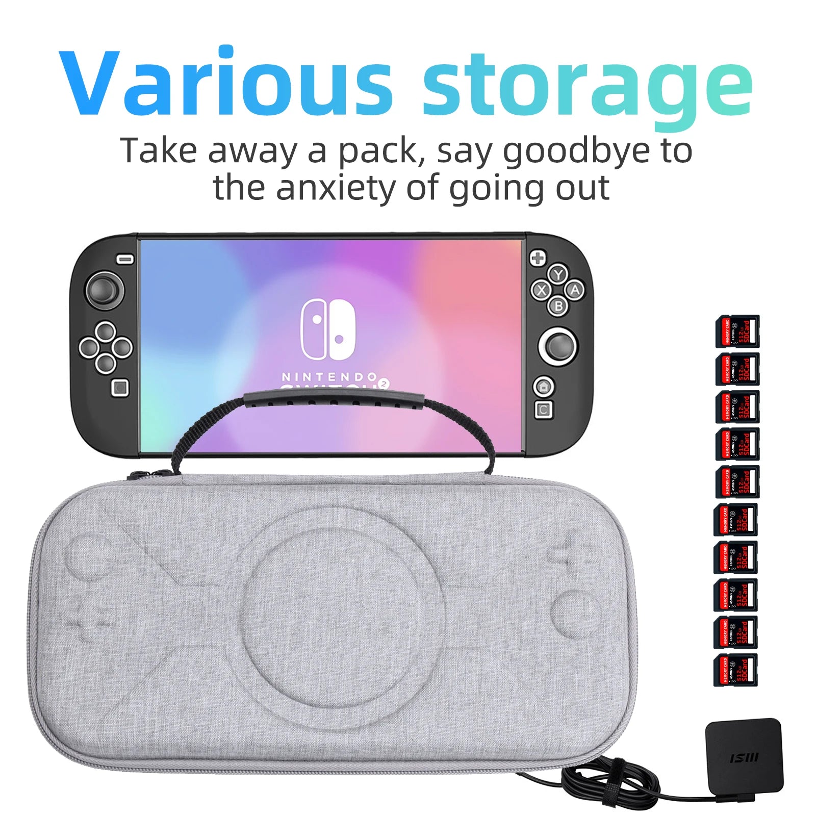 Waterproof & Anti-Shock Storage Bag for Nintendo Switch 2 (2025)