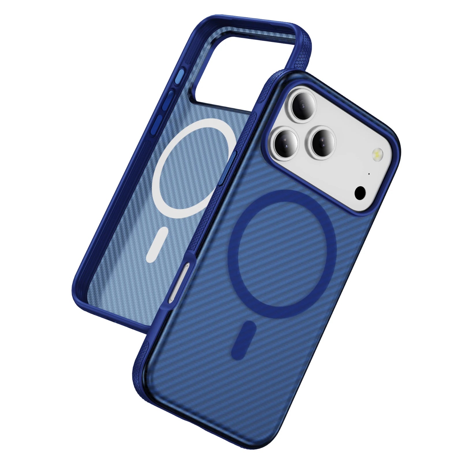 Slim Matte Aramid Fiber Pattern MagSafe Case for iPhone 17 Series