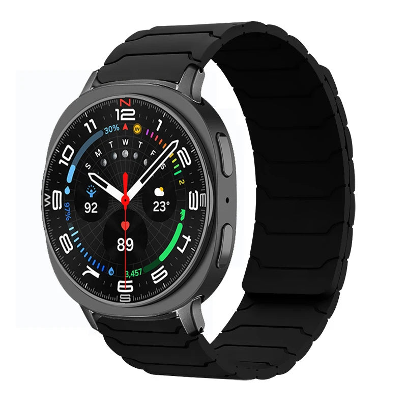 Sport Silicone Band with Magnetic Clasp for Samsung Galaxy Watch 8 / Galaxy Watch 8 Classic