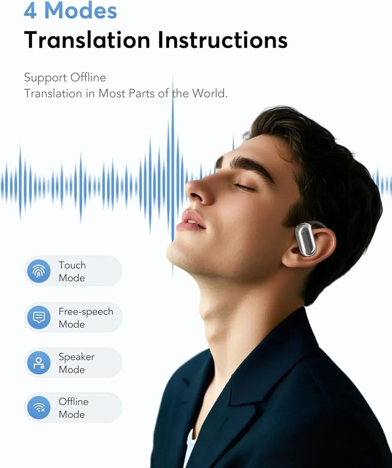 UYUXIO AI Language Translator Earbuds