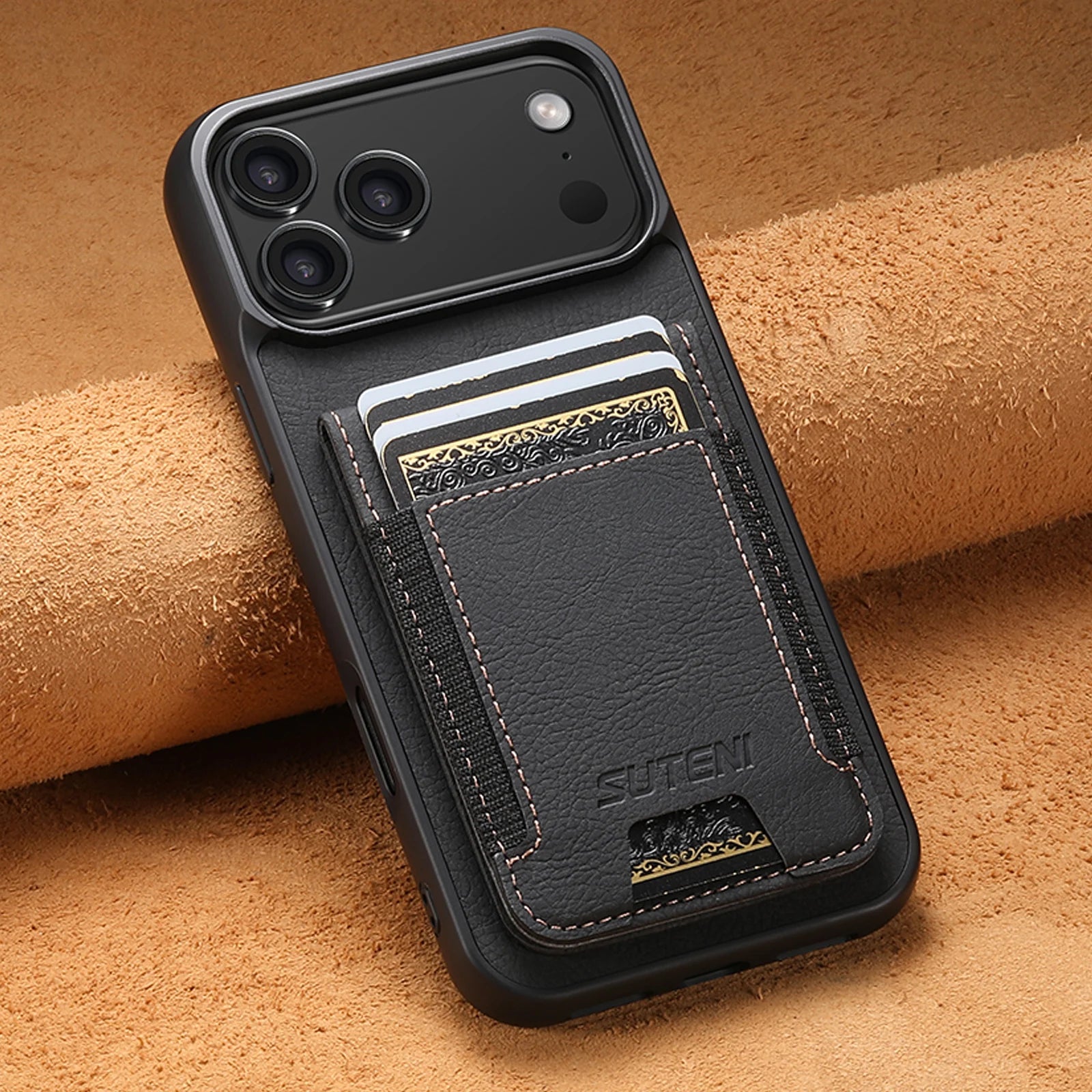Premium PU Leather Wallet Case for iPhone 17 Series