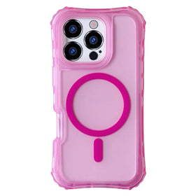 Frosted Translucent Pink MagSafe Case for iPhone 15 Series