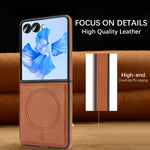 Luxury Business Edition Leather Magnetic Case for Samsung Galaxy Z Flip 7