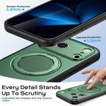 Protective MagSafe Armor Case with Ring Holder for iPhone 17 Series