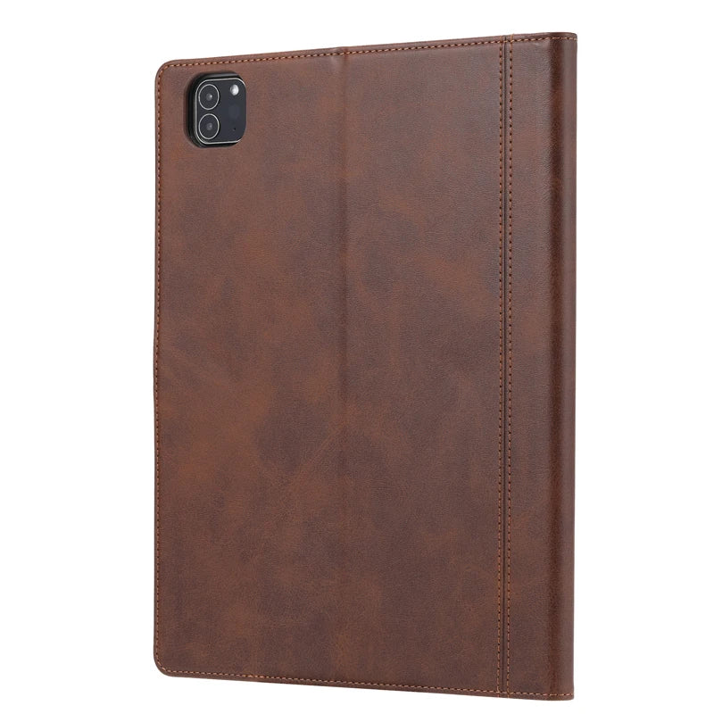 Leather Flip Case with Foldable Cover Stand for iPad Air (2024)