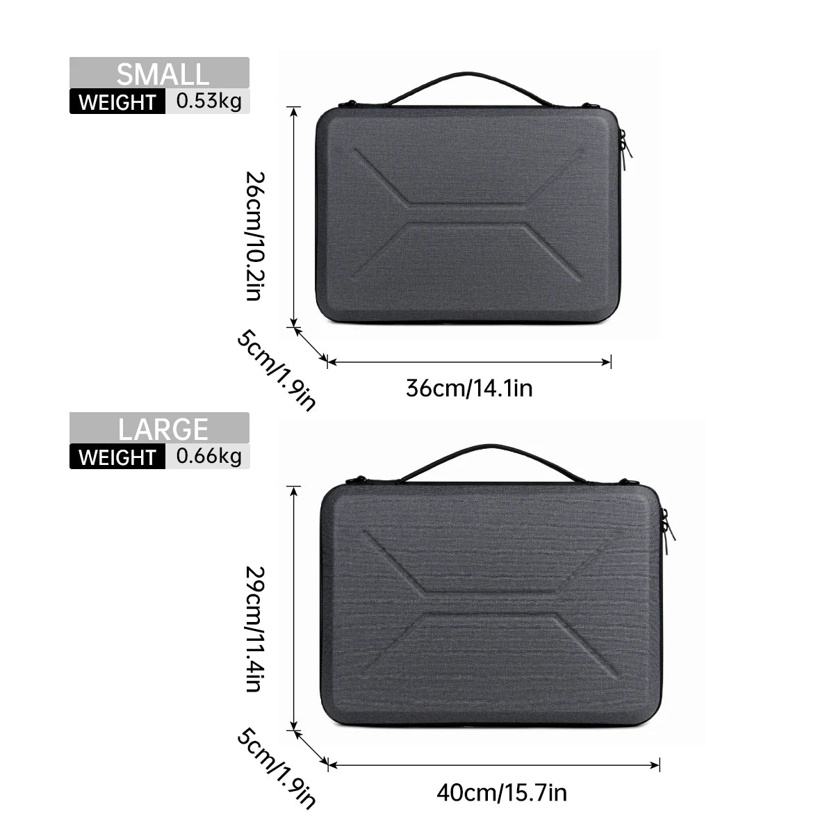 Bubble-Pattern Hard Shell Laptop Sleeve
