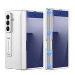 Samsung Galaxy Z Fold7 Shockproof Matte Case with Magnetic Hinge and Built-in Stand