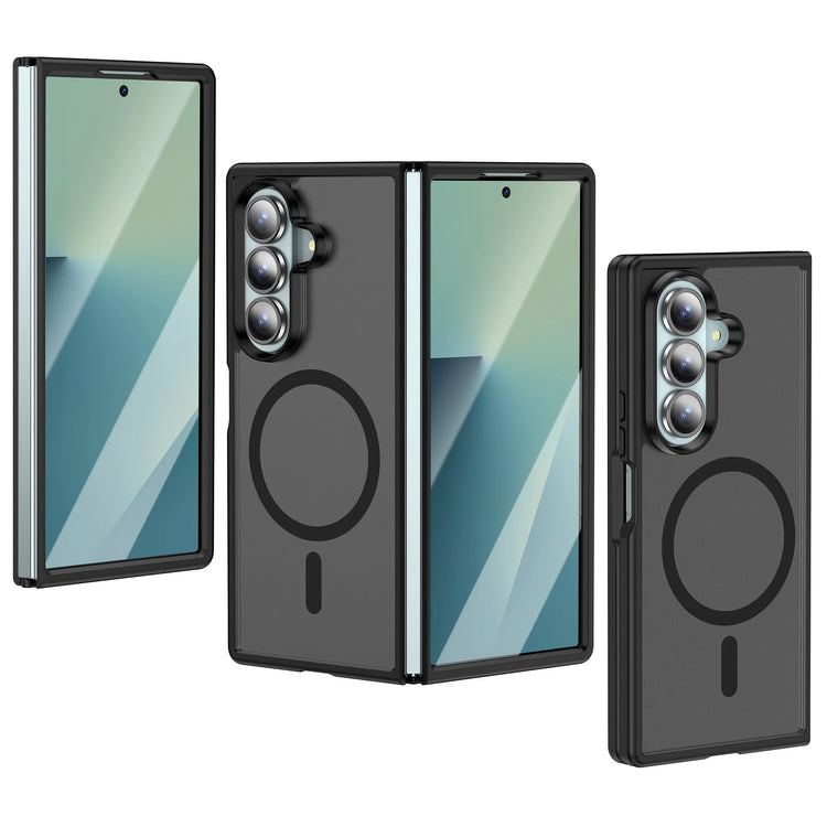 Matte Translucent Magnetic Case with Raised Camera Ring for Samsung Galaxy Z Fold 7
