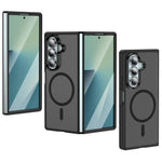 Translucent Matte Magnetic Case with Raised Camera Protection for Samsung Galaxy Z Fold 8 Ultra