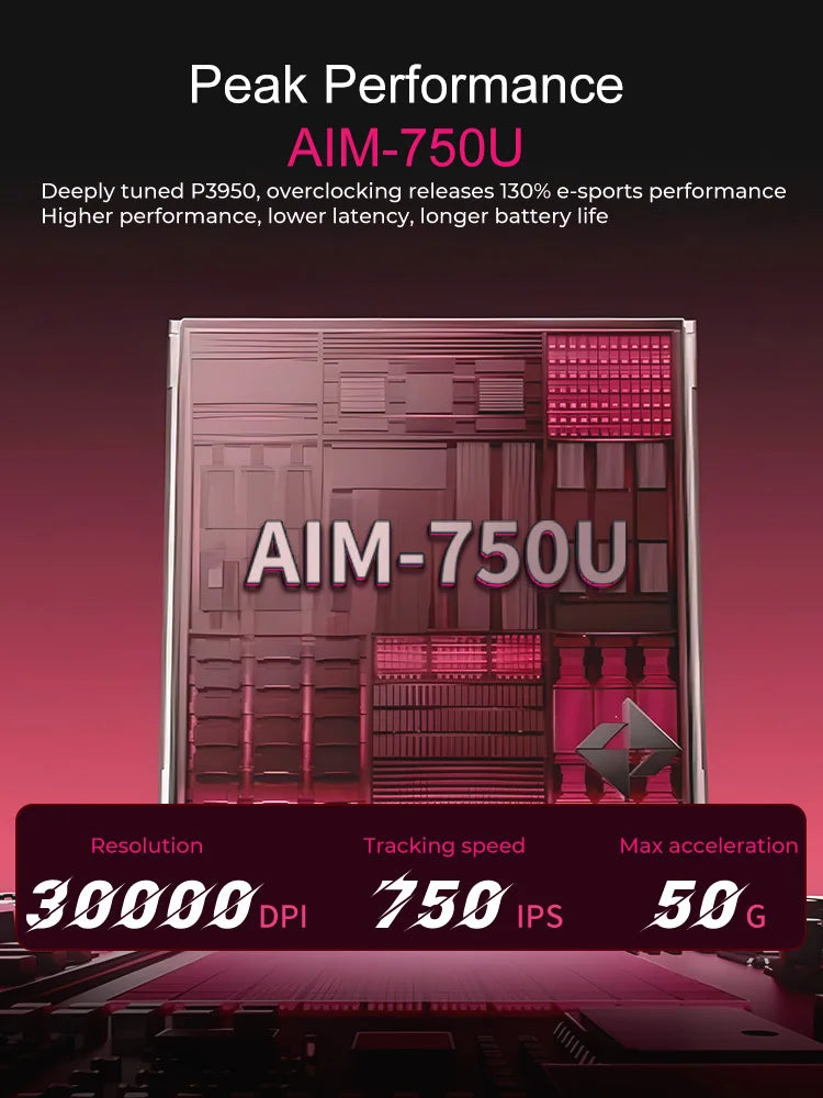 DAREU AE6PRO Ultra-Light Wireless Gaming Mouse with Charging Base