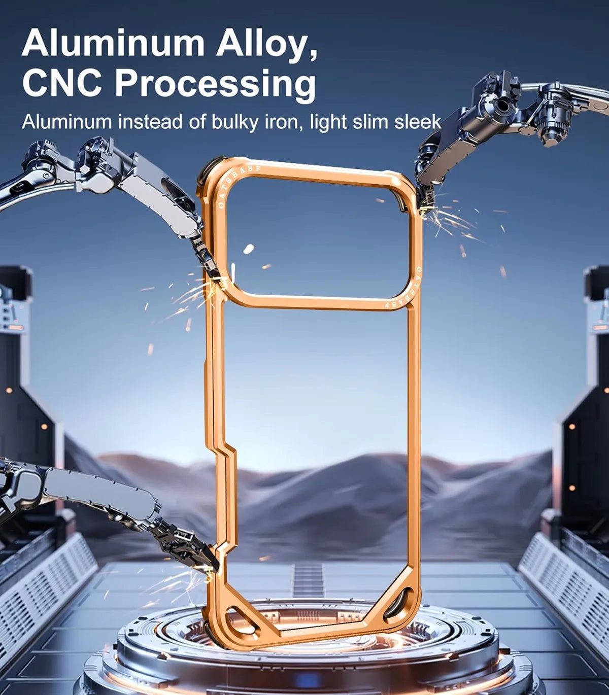 Shockproof Hollow Metal Case for iPhone 17 Series