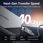 Vention 40Gbps M.2 NVMe SSD Enclosure Case