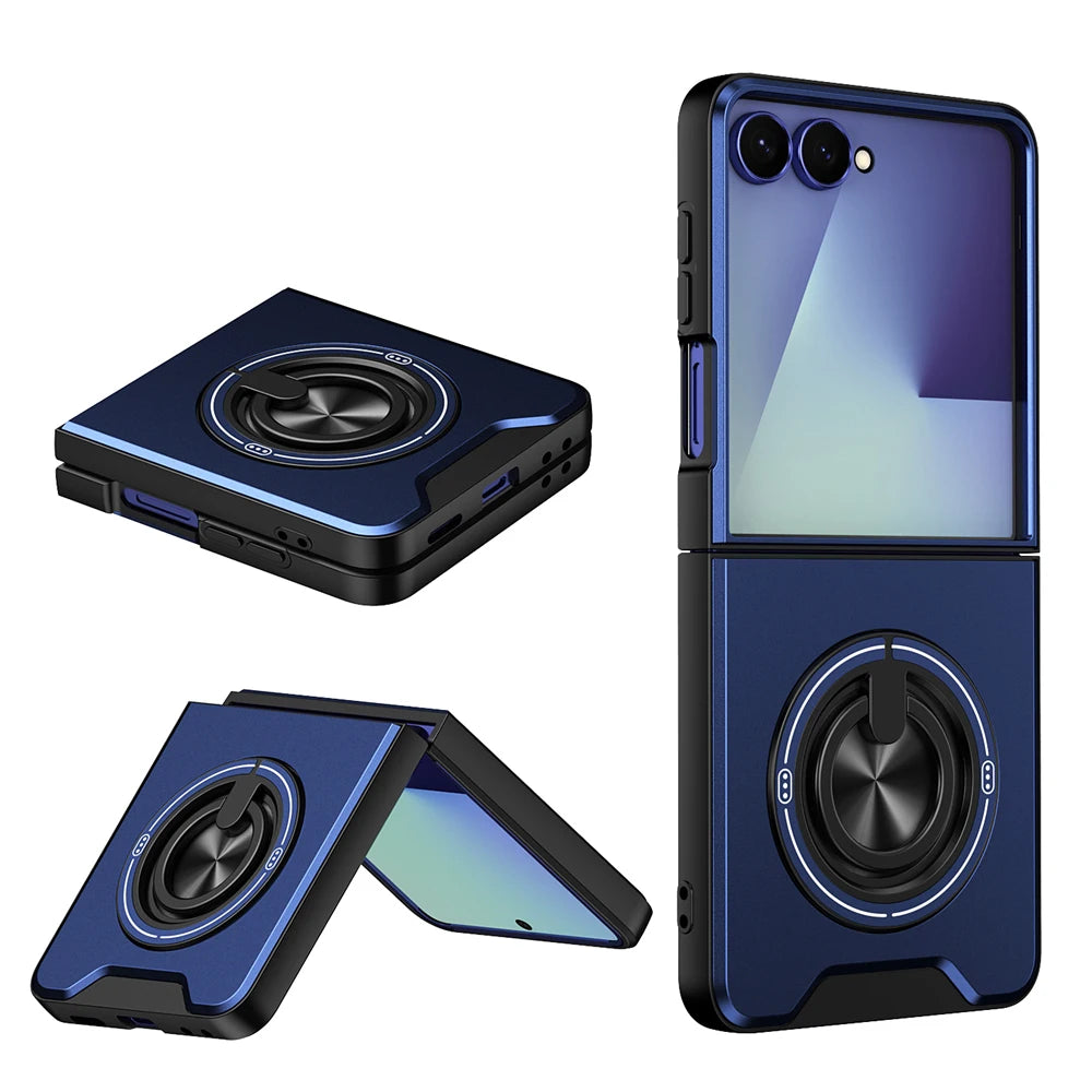 Shockproof Foldable Case with 360° Rotating Ring Stand for Samsung Galaxy Z Flip 8