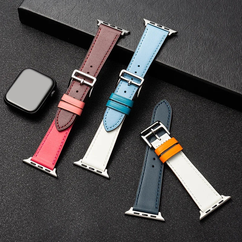 Classic Leather Replacement Strap for Apple Watch