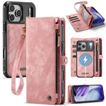 Leather Wallet Case with Zippered Coin Pouch for iPhone 18 Series