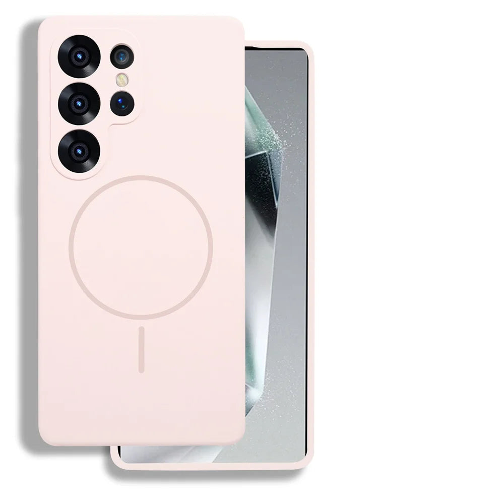 Shockproof Liquid Silicone Magnetic Case for Samsung Galaxy S25 Series