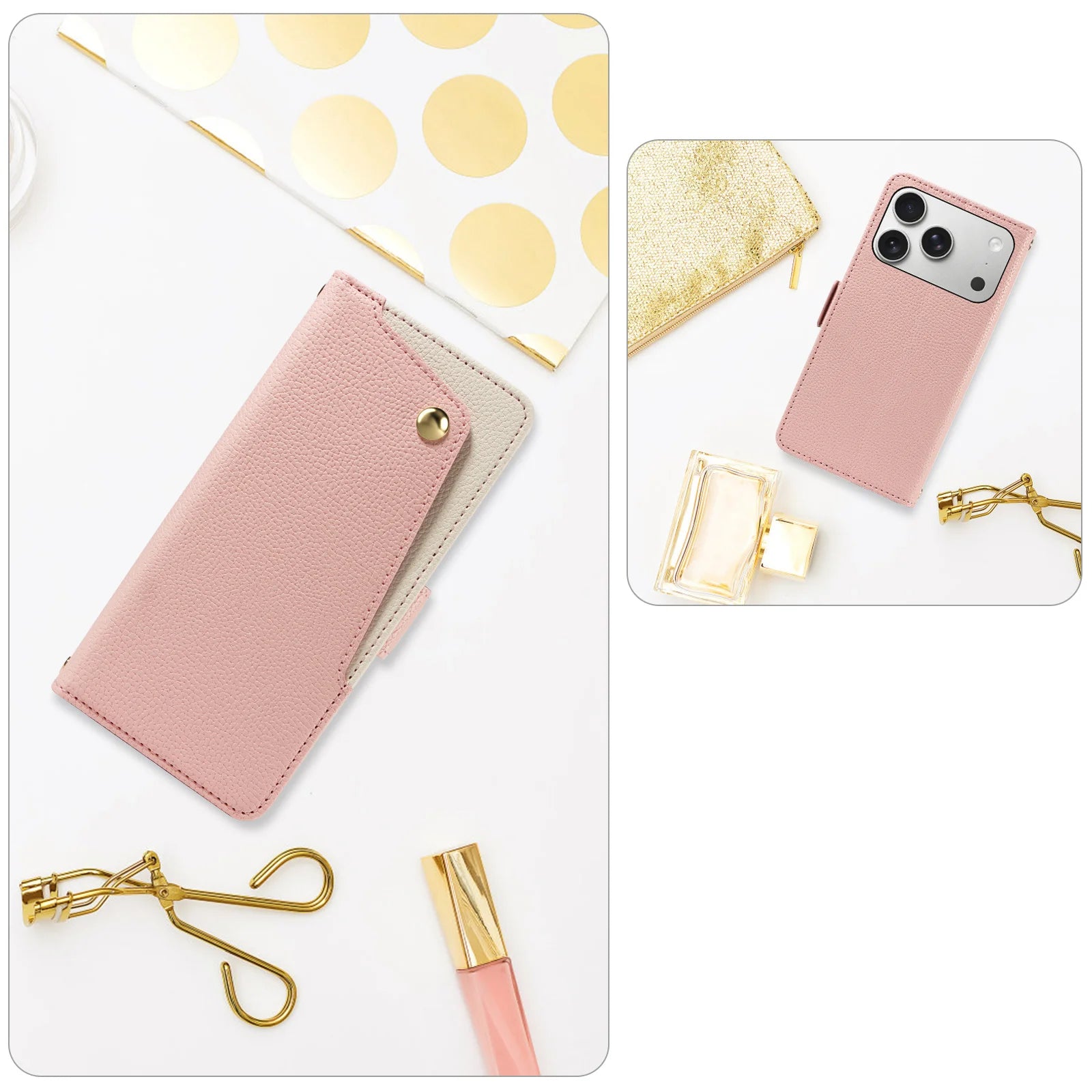 Skin Feel Leather Wallet Case for iPhone 17 Series