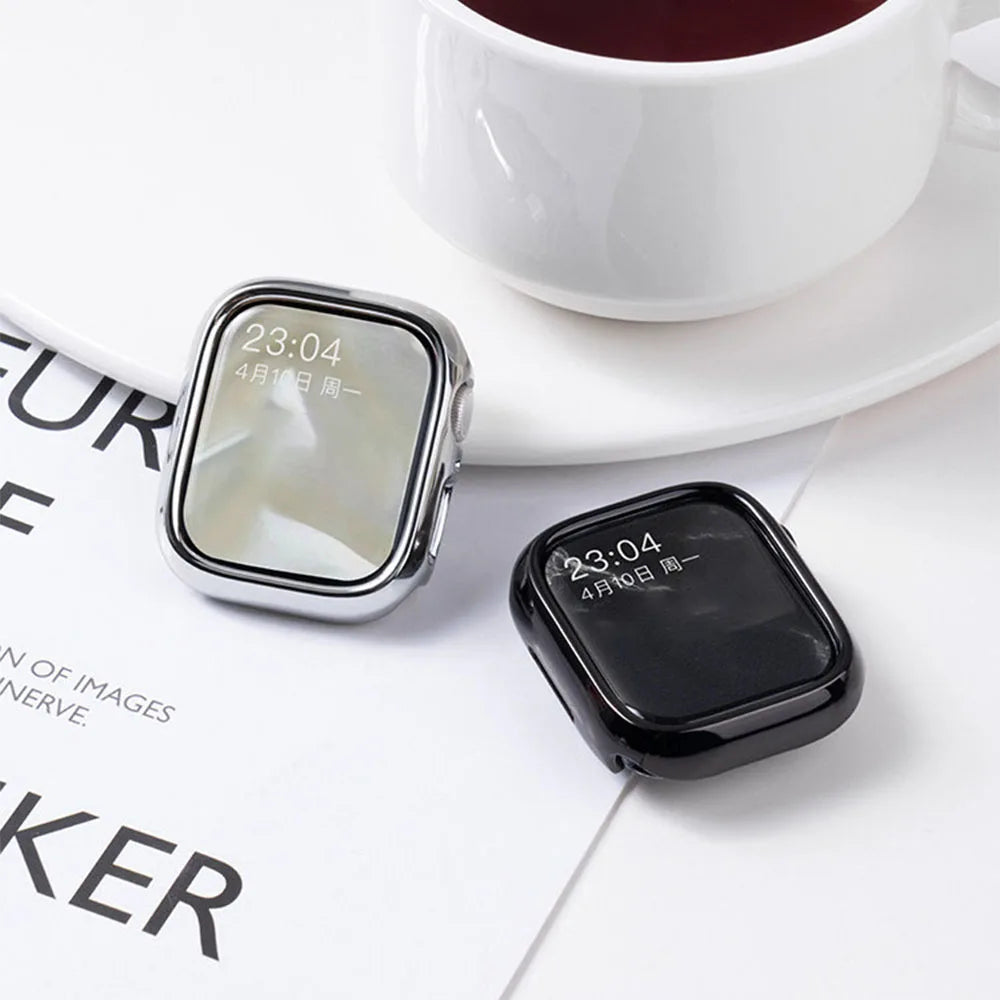 Snap-On Protective Case with Raised Bezel for Apple Watch