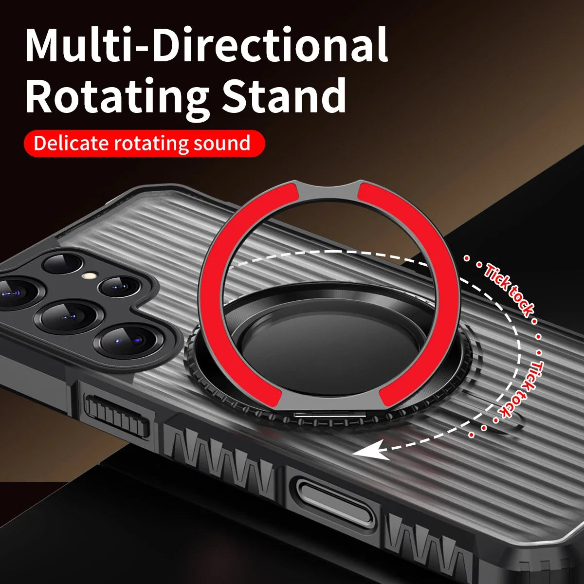 Military Grade Shockproof Armor Magnetic Case with 360° Ring Stand for Samsung Galaxy S25 Series