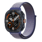 Breathable Nylon Weave Watchband with Hook-and-Loop Closure for Samsung Galaxy Watch Ultra 2