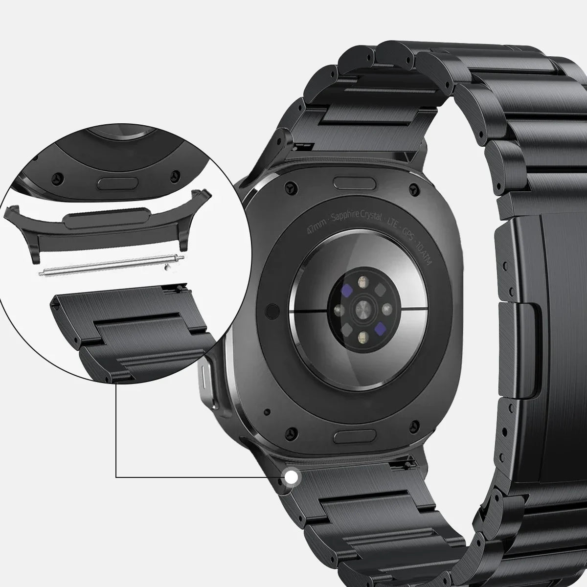 Luxury Titanium Metal Band for Samsung Galaxy Watch Ultra and Samsung Galaxy Watch Ultra (2025)