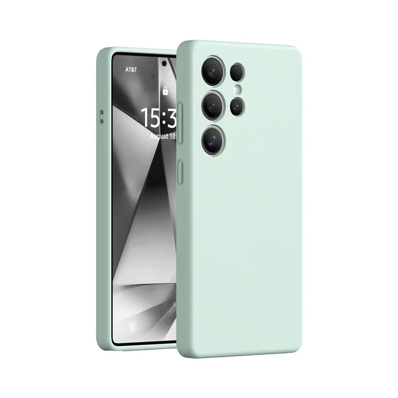 Protective Matte Liquid Silicone Case for Samsung Galaxy S25 Series