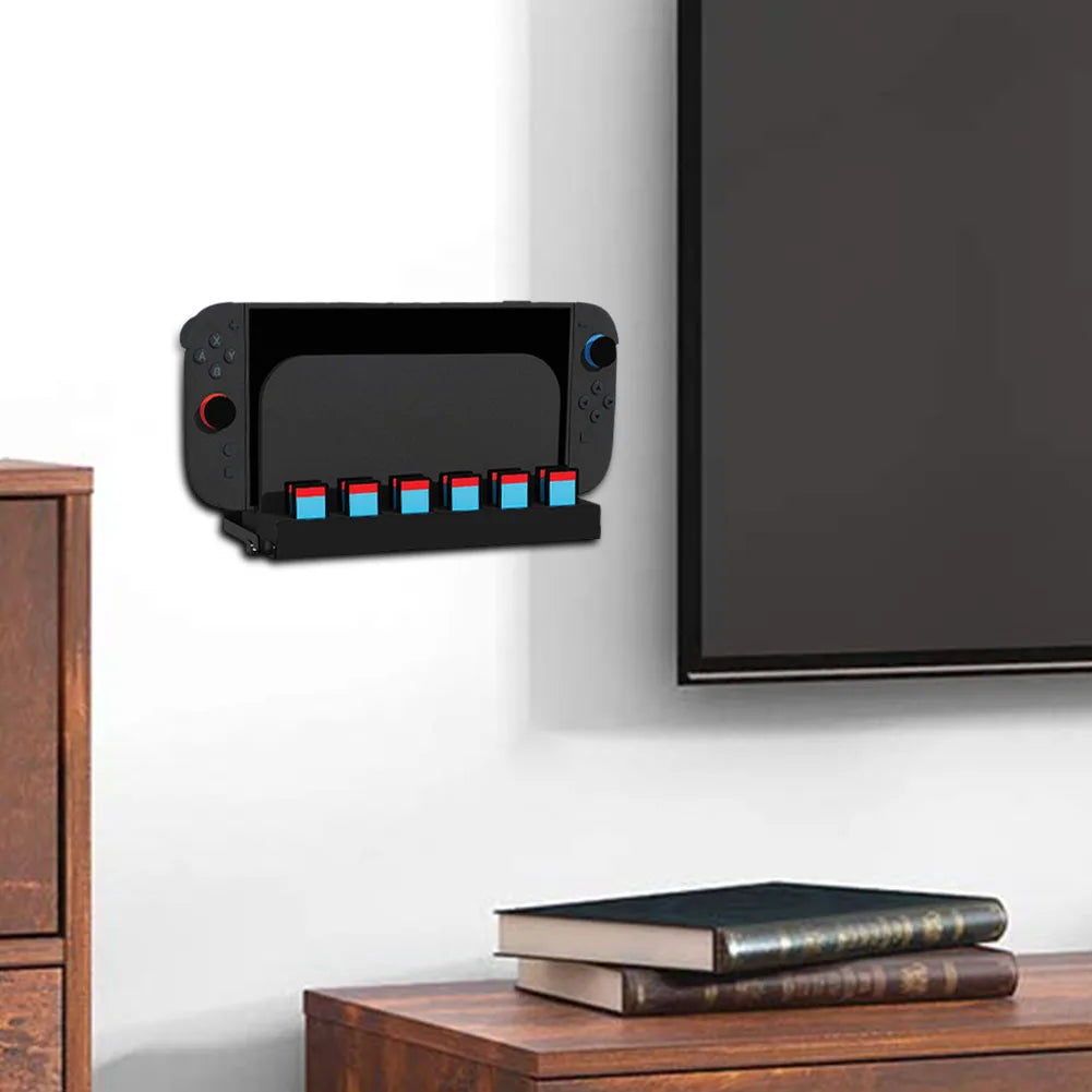 Nintendo Switch 2 Wall Mount Organizer with Game Card Slots and Joy-Con Hanger