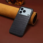 Premium Alligator Pattern Leather Protective Case for iPhone 17 Series