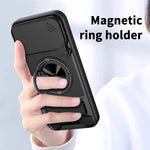 MagSafe Compatible Case for iPhone 17 Series with Rotating Ring and Camera Cover