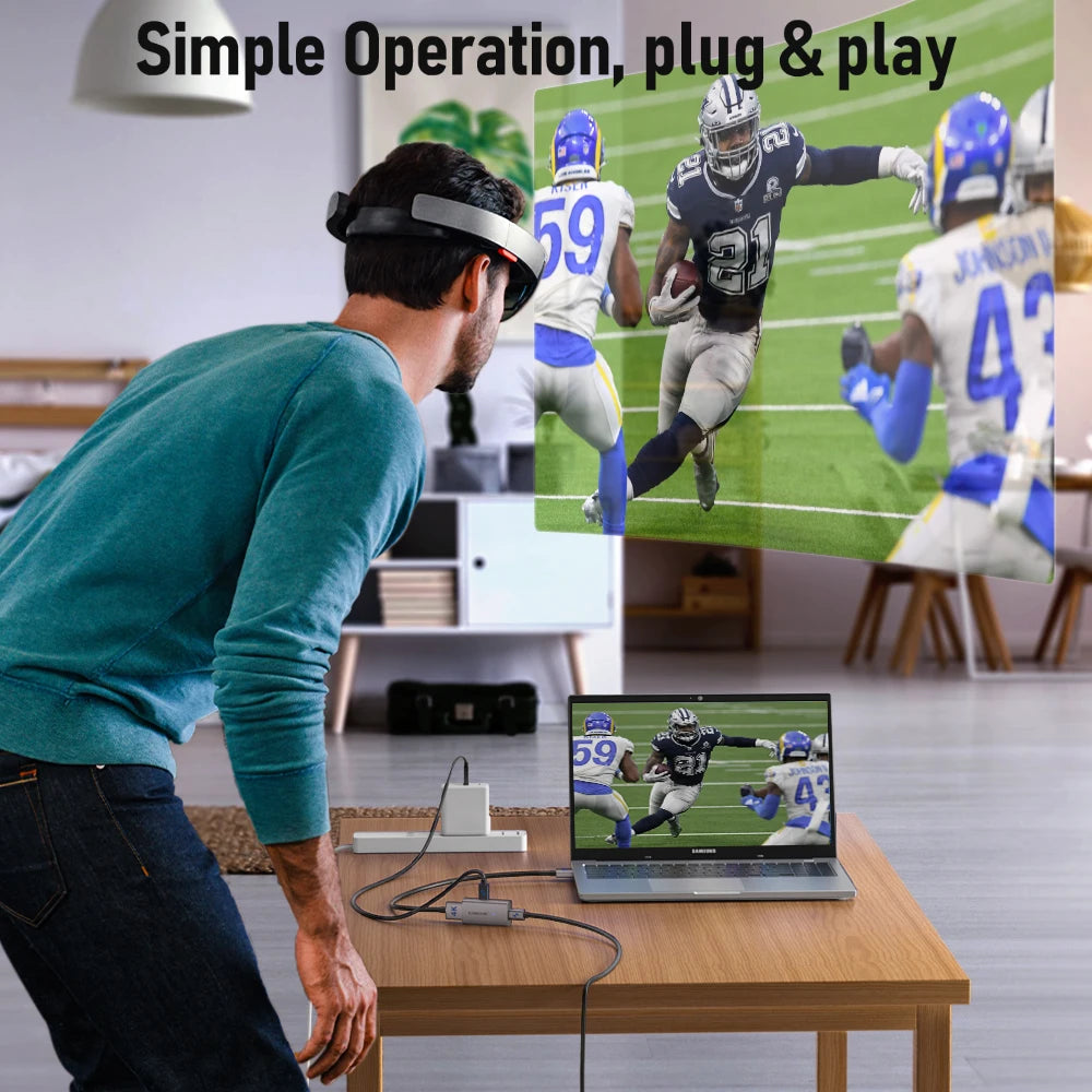 Lemorele 4K HDMI to USB-C AR Glasses Adapter
