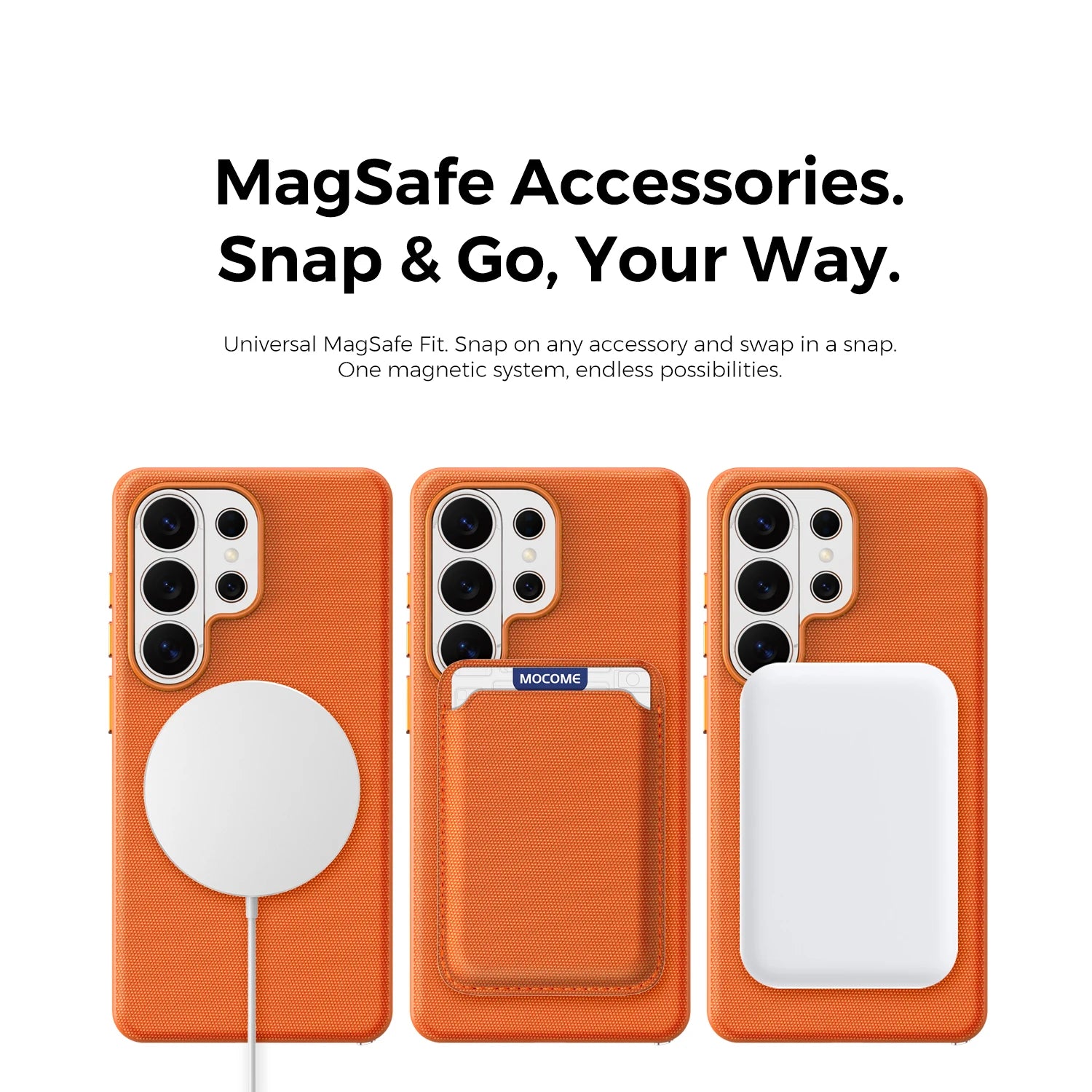 Luxury Woven Magnetic Case with Metal Camera Frame for Samsung Galaxy S26 Ultra