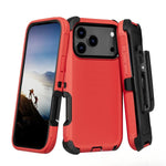 Shockproof Three-Layer Armor Case with Raised Camera Ring for iPhone 18 Series