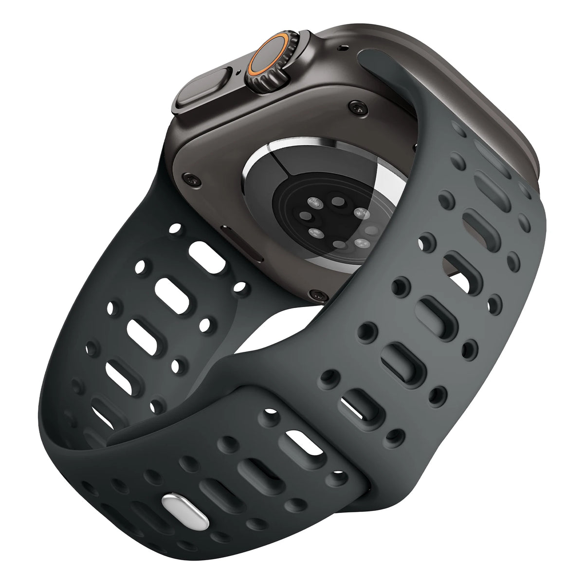 Perforated Silicone Sport Band with Ventilation Holes for Apple Watch