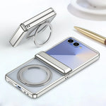 Samsung Galaxy Z Flip 7 Electroplated Magnetic Case with 360° Rotating Bracket