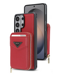 Leather Detachable Card Wallet Case with Chain Connection for Samsung Galaxy S25 Ultra