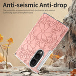 Luxury Magnetic Embossed Leather Case for Samsung Galaxy Z Fold 8